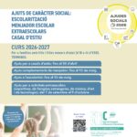 Ajuts per a les despeses d’escolarització i menjador, activitats extraescolars i casals d’estiu